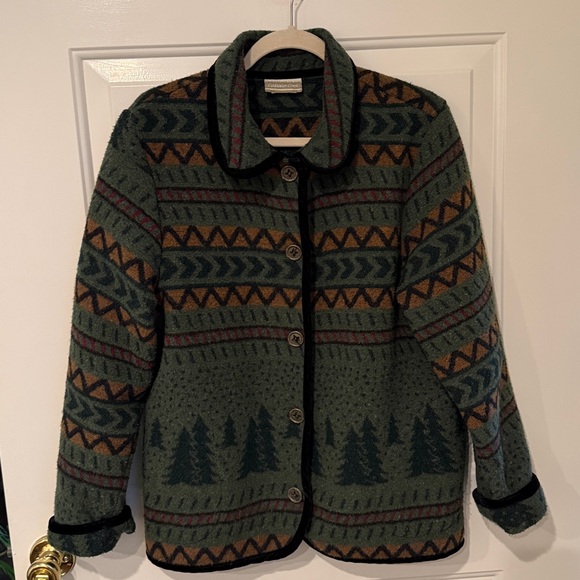 Coldwater Creek Jackets & Blazers - Coldwater Creek Vintage Aztec Cabin Blanket Jacket - Size Large